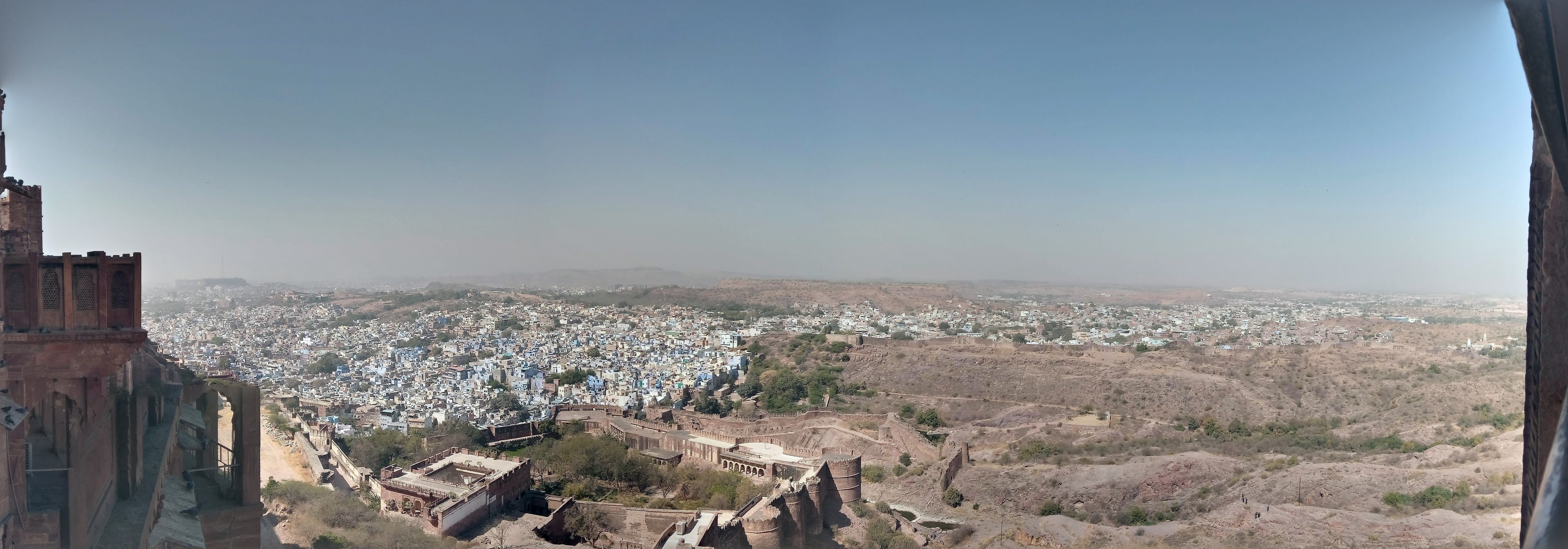 A Panoramic View of Jodhpur City atop Mehrangarh Fort